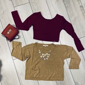 Long Sleeve Crop Top Bundle